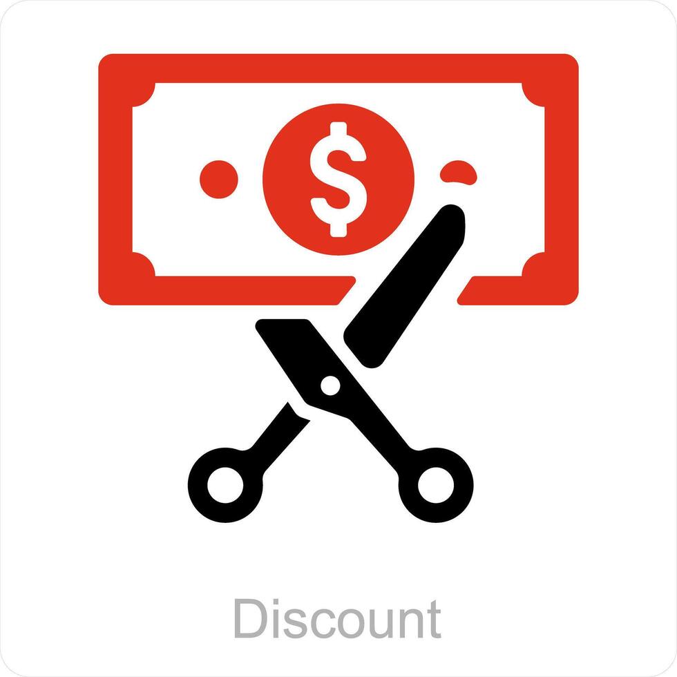 Discount and coupon icon concept vector