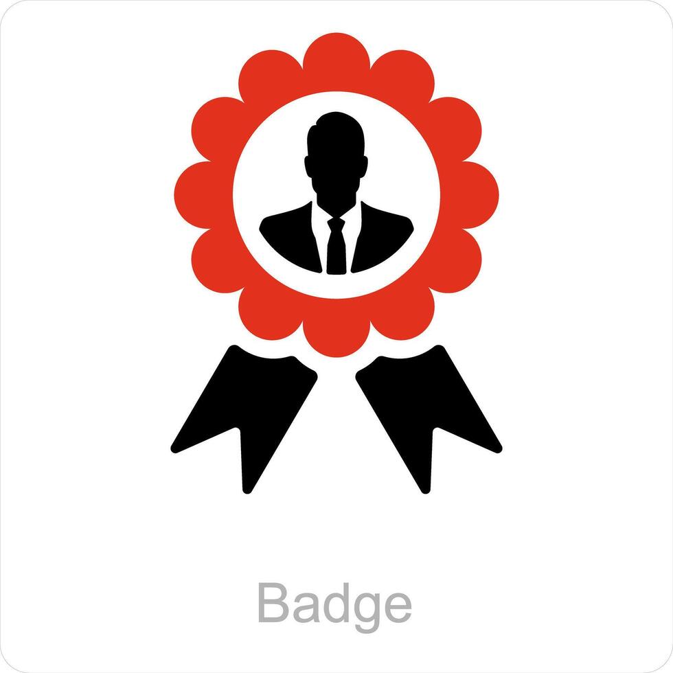 Badge and job icon concept vector