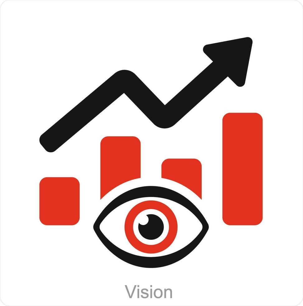 Vision and view icon concept vector