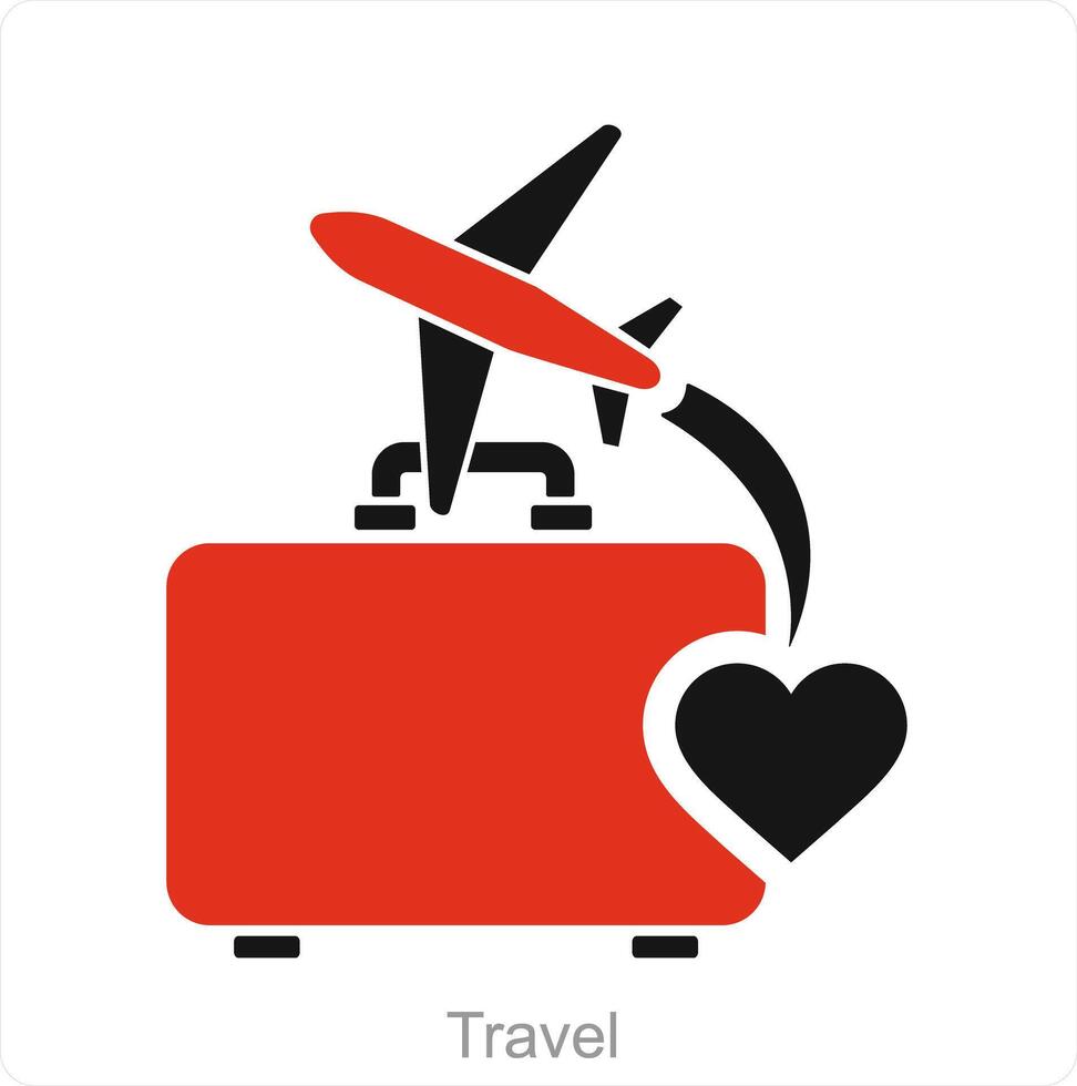 Travel and trip icon concept vector