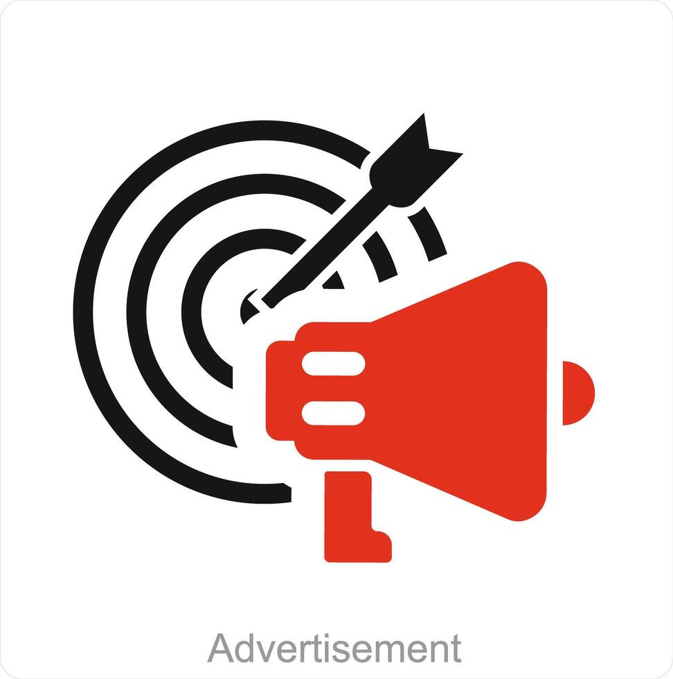 Advertisement and advertise icon concept vector