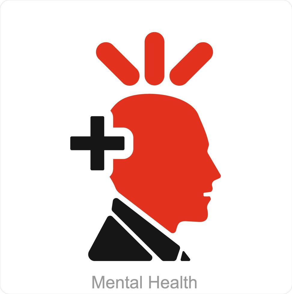 Mental Health and mental icon concept vector