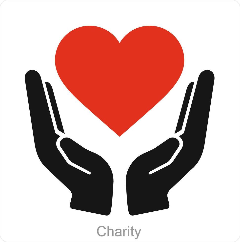 Charity and donate icon concept vector