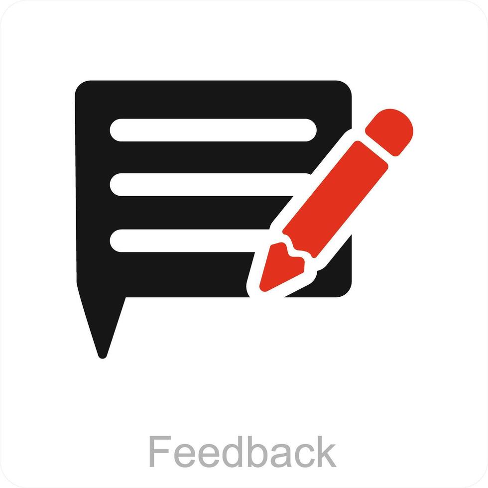 Feedback and ratings icon concept vector