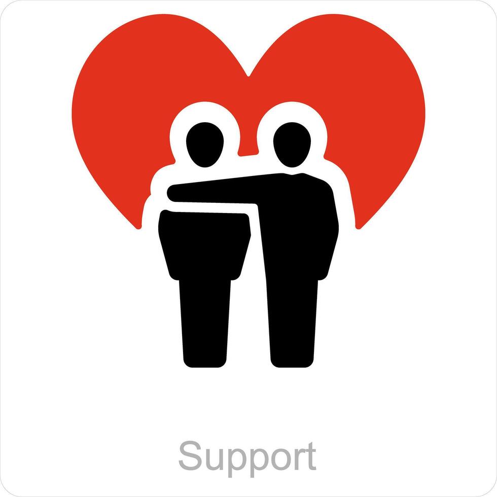 Support and Donation icon concept vector