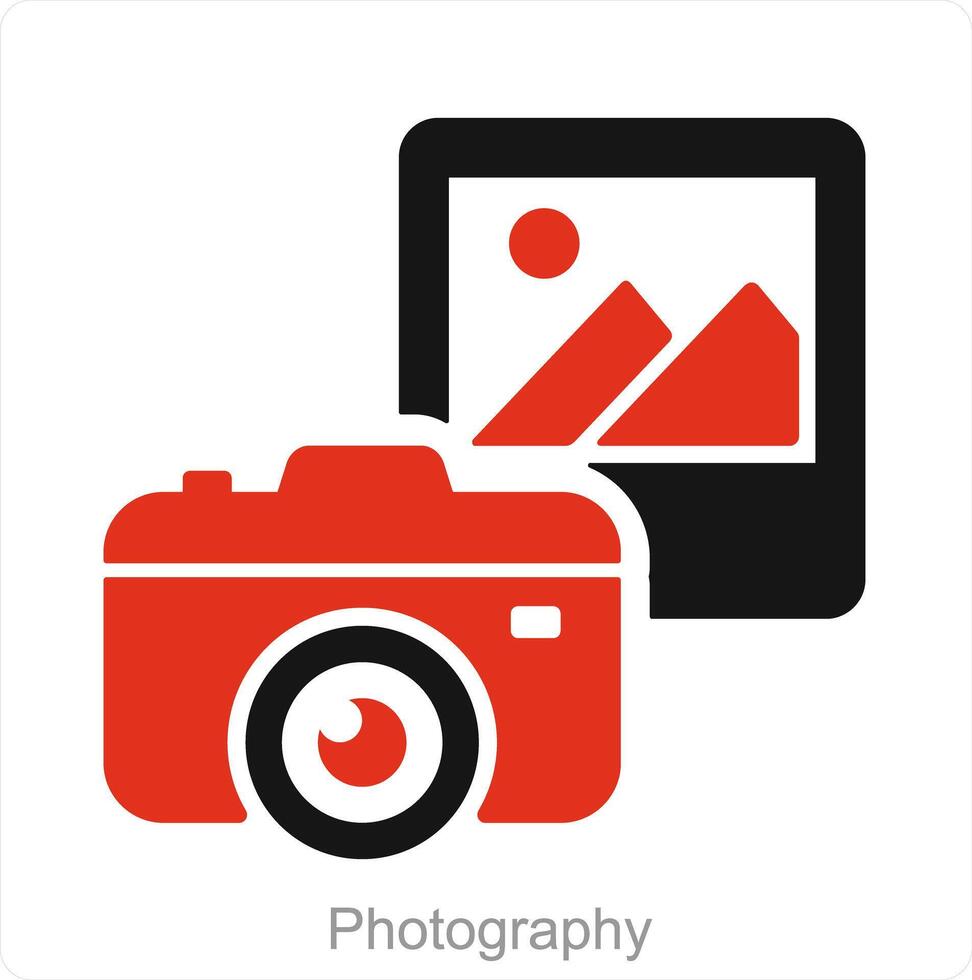 Photography and photo icon concept vector