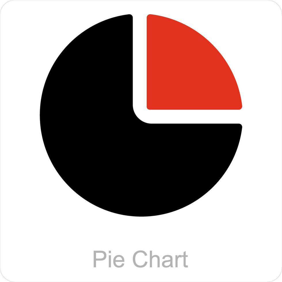 tarta gráfico y diagrama icono concepto vector