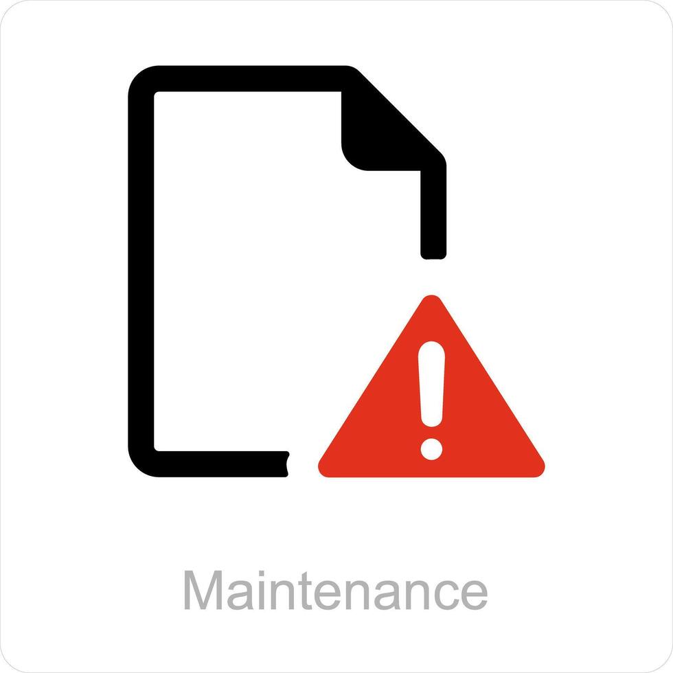 maintenance and repair icon concept vector