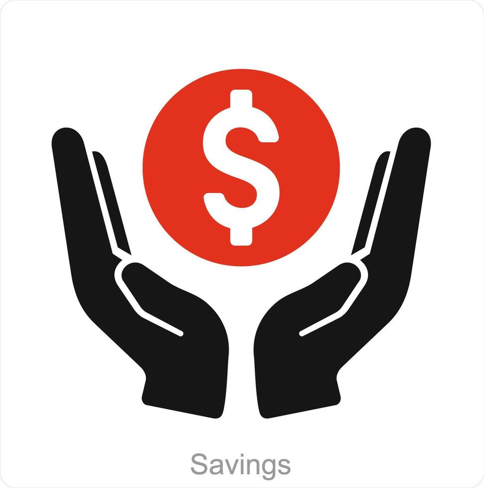 Savings and money icon concept vector