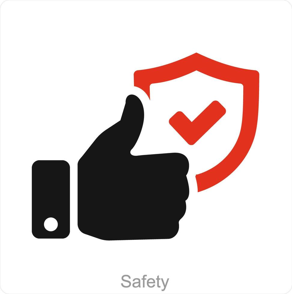 Safety and secure icon concept vector