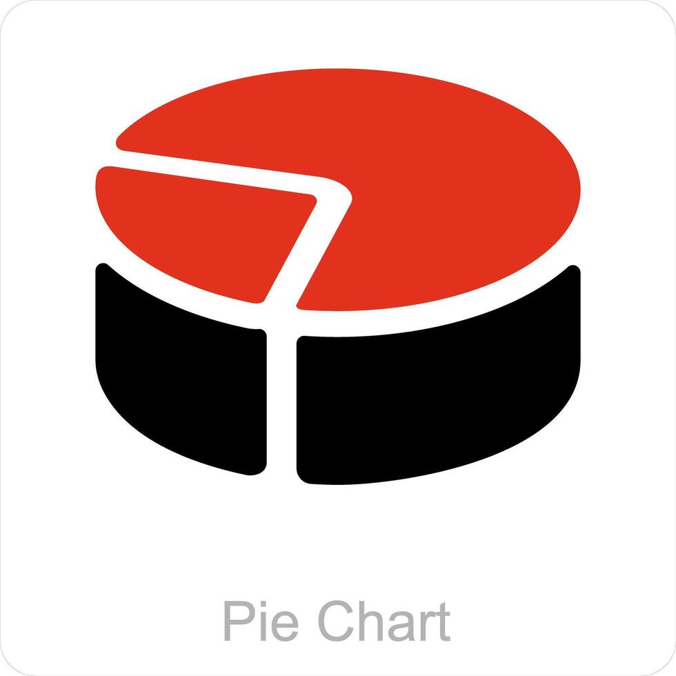 Pie Chart and diagram icon concept vector