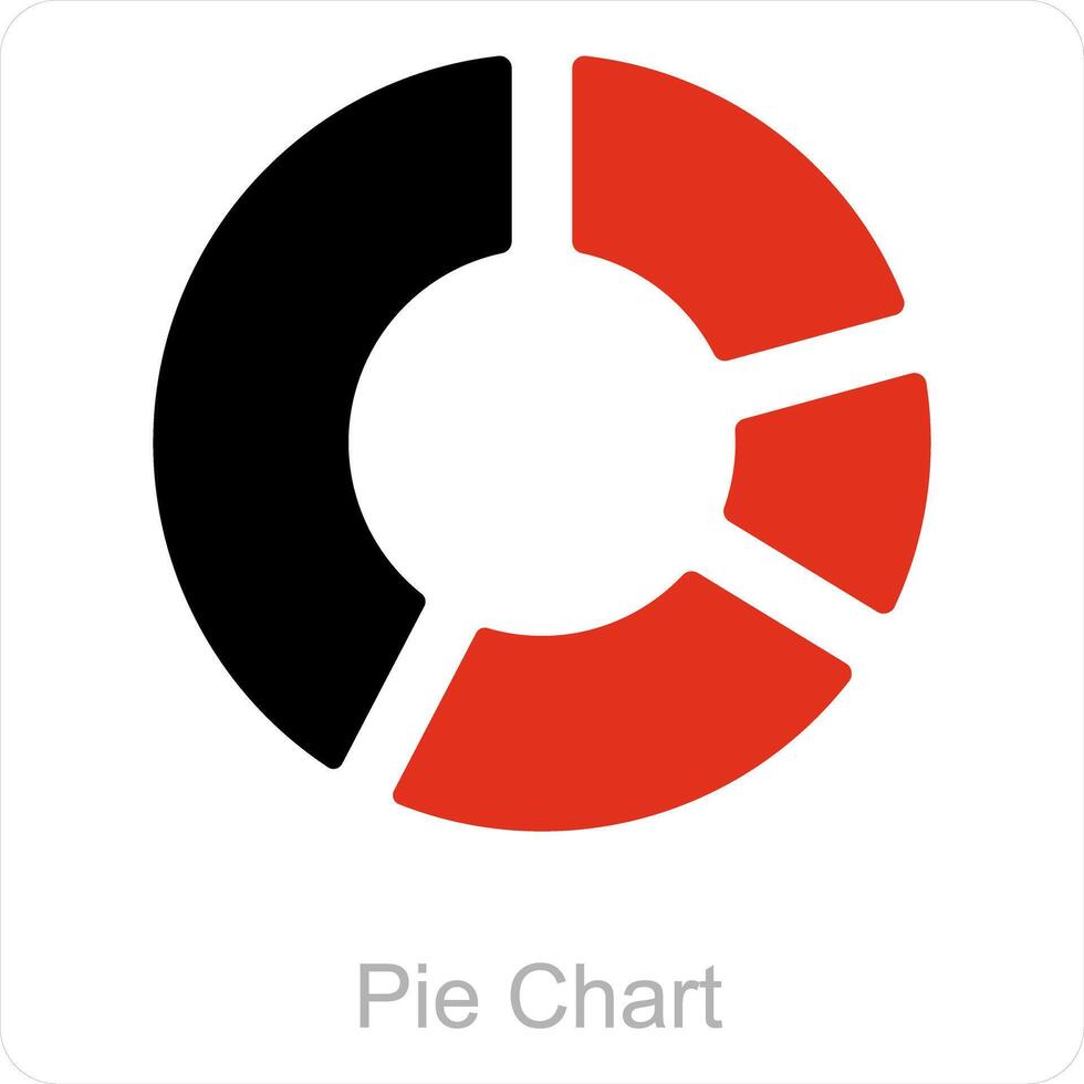 Pie Chart and diagram icon concept vector