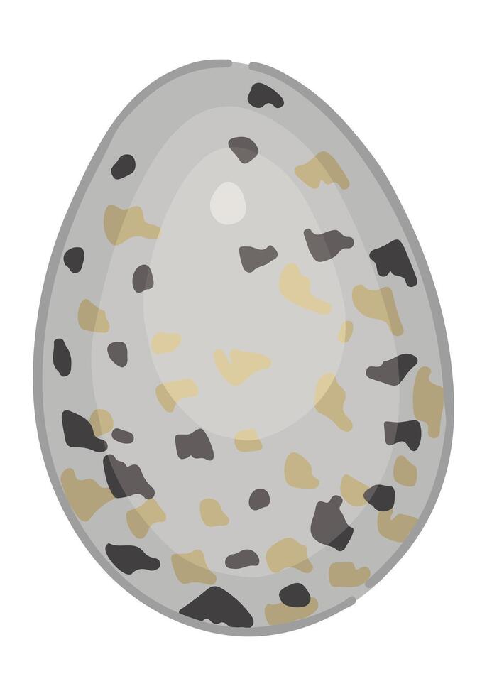 Wild bird egg clipart. Spring time doodle. Vector illustration in cartoon style isolated on white.