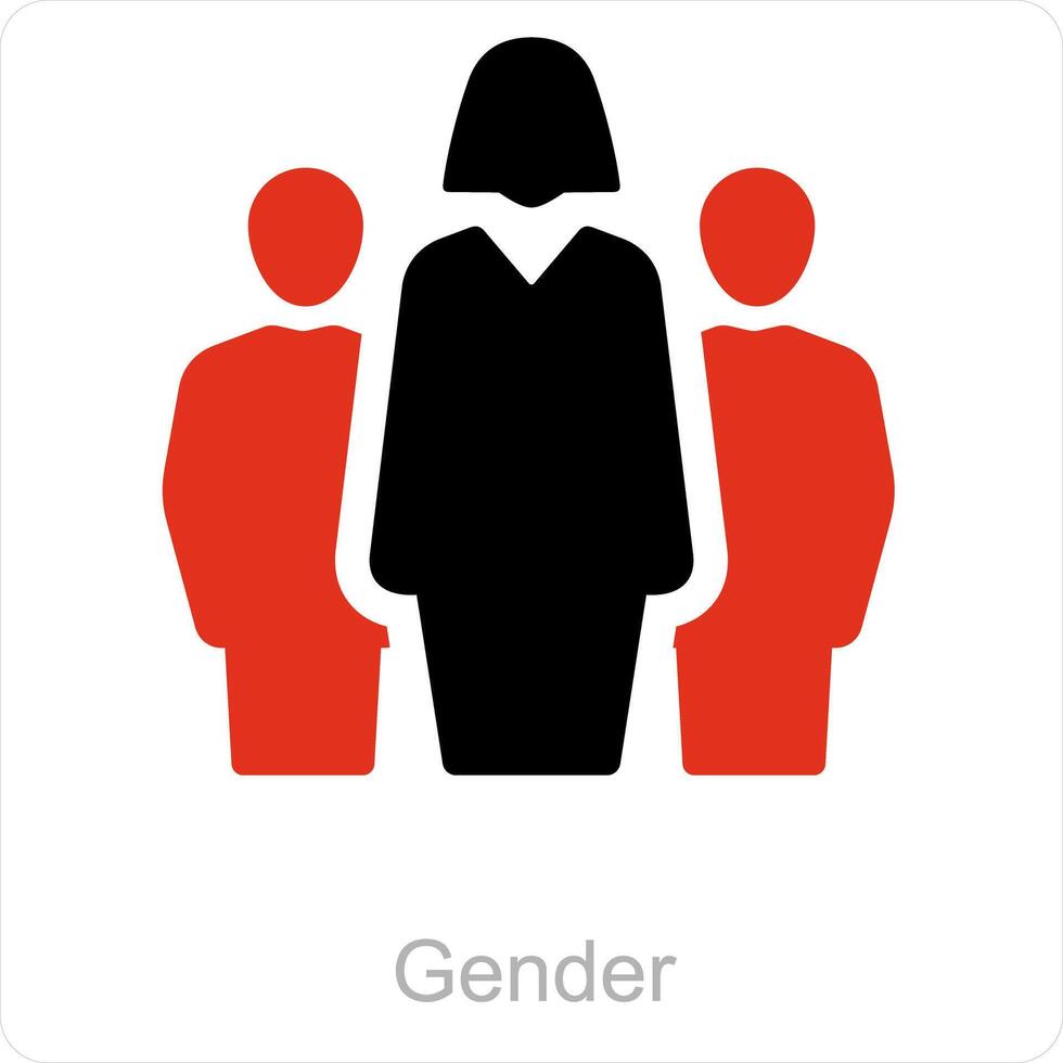 gender and Symbol icon concept vector