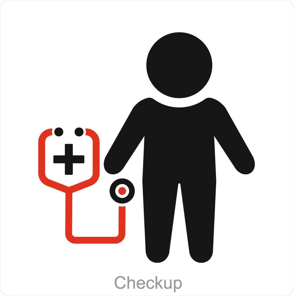 Checkup and doctor icon concept vector