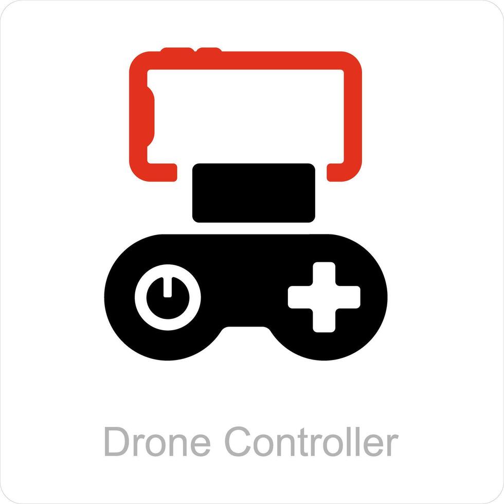 drone controller and technology icon concept vector