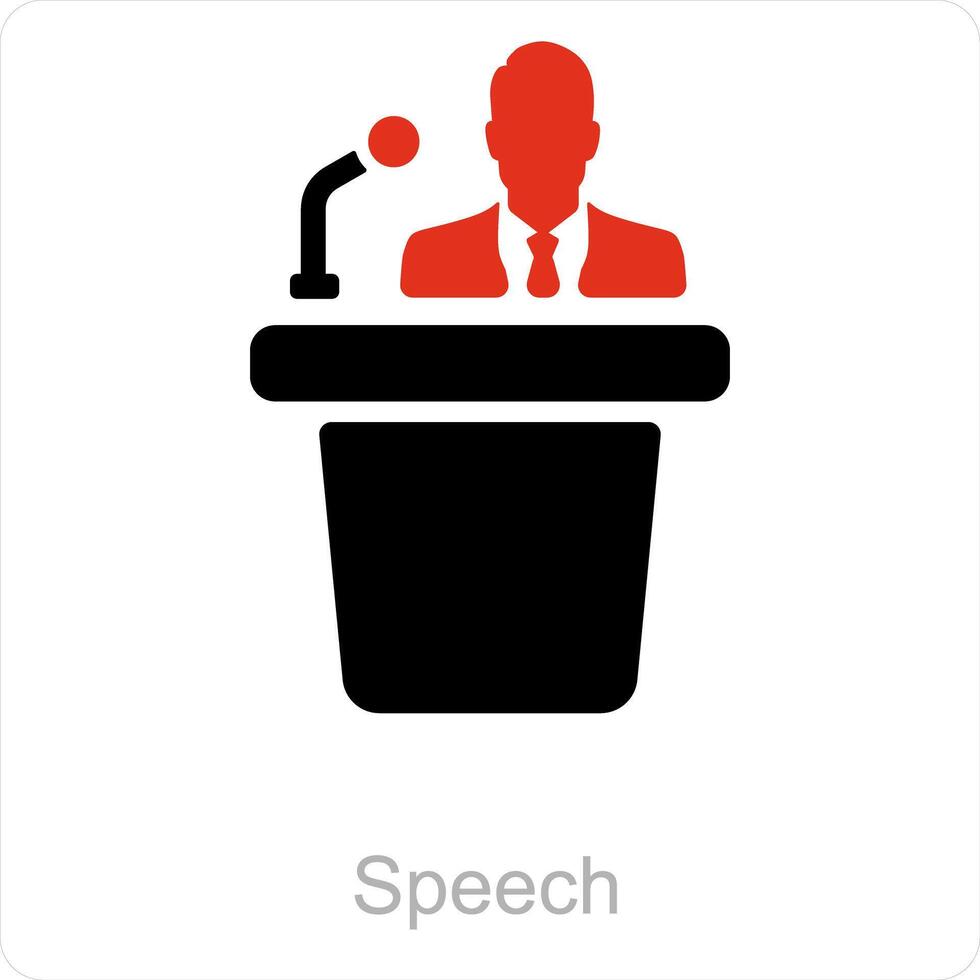 Speech and talking icon concept vector