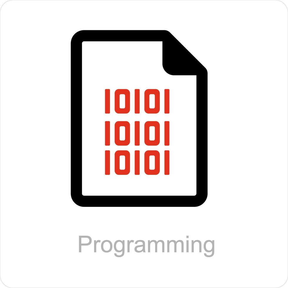 programming and coding icon concept vector