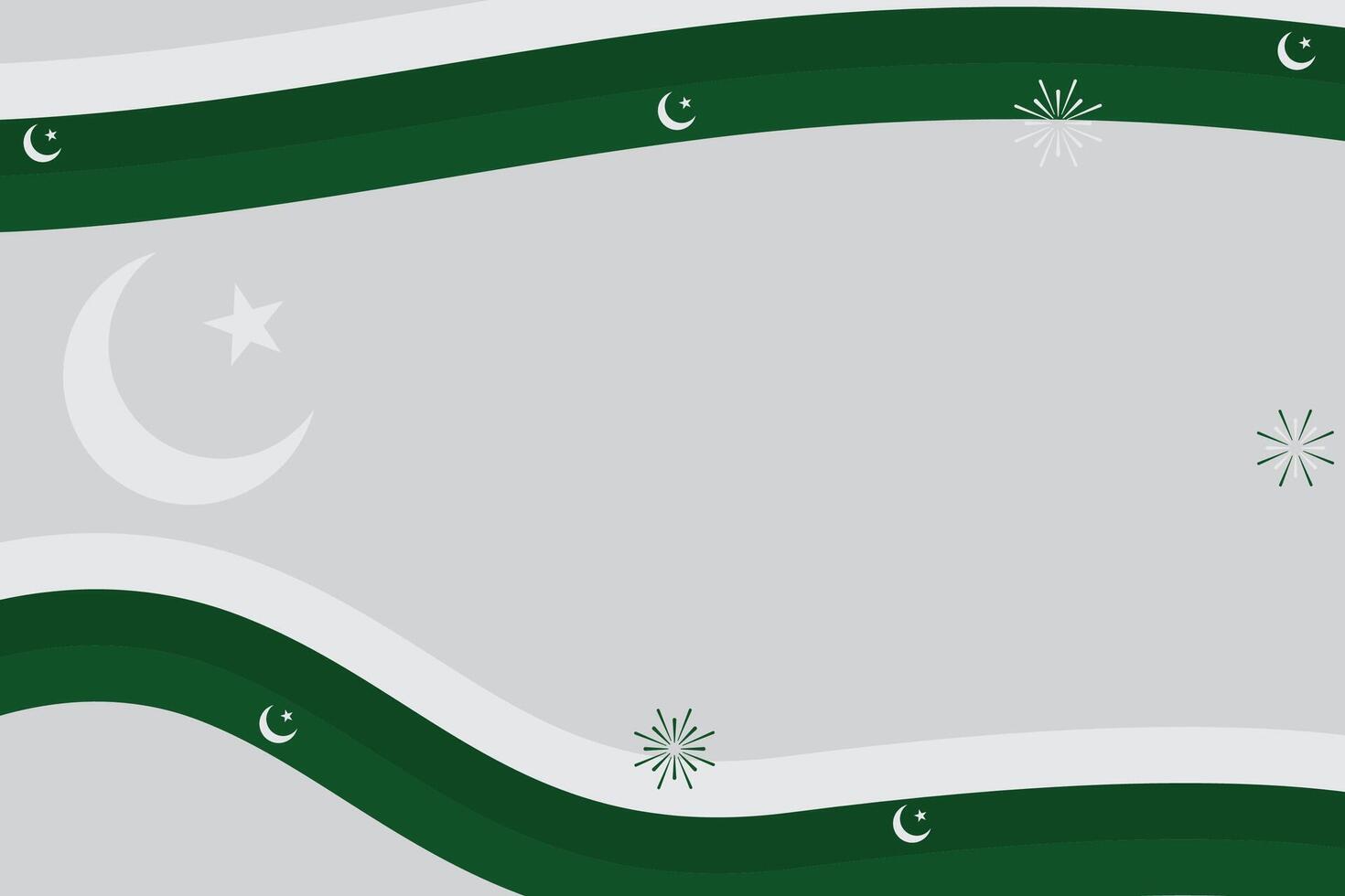 Pakistan day background with negative space area. 23rd of march pakistan national day celebration. vector