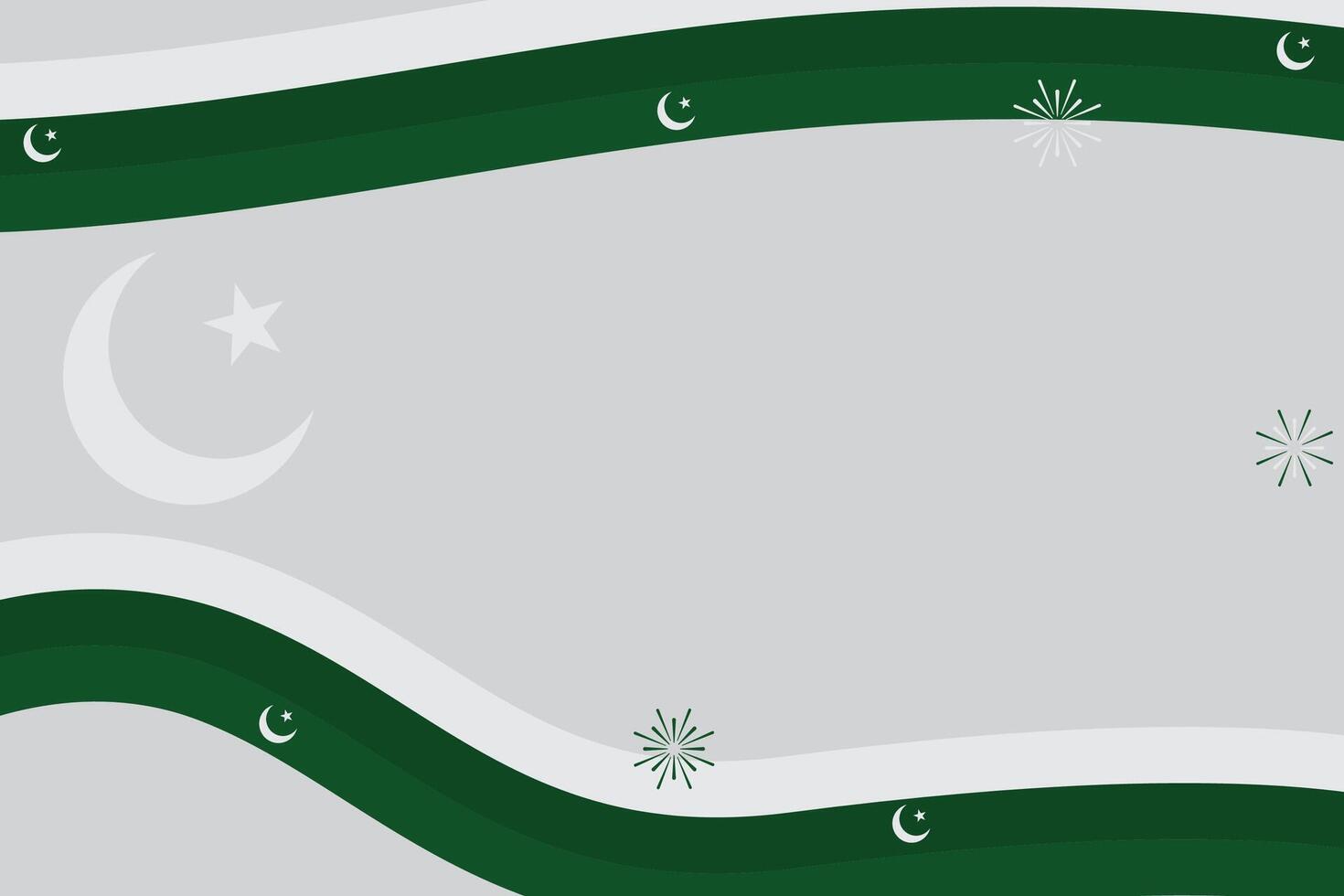 Pakistán día antecedentes con negativo espacio área. 23 de marzo Pakistán nacional día celebracion. vector