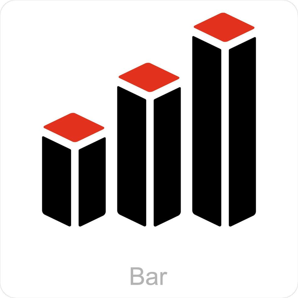 Bars and diagram icon concept vector