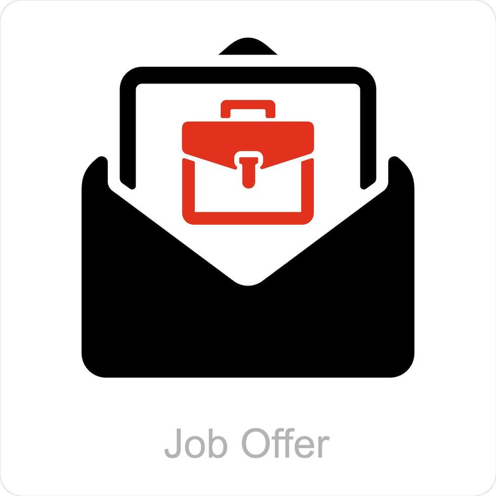 Job Offer and job icon concept vector