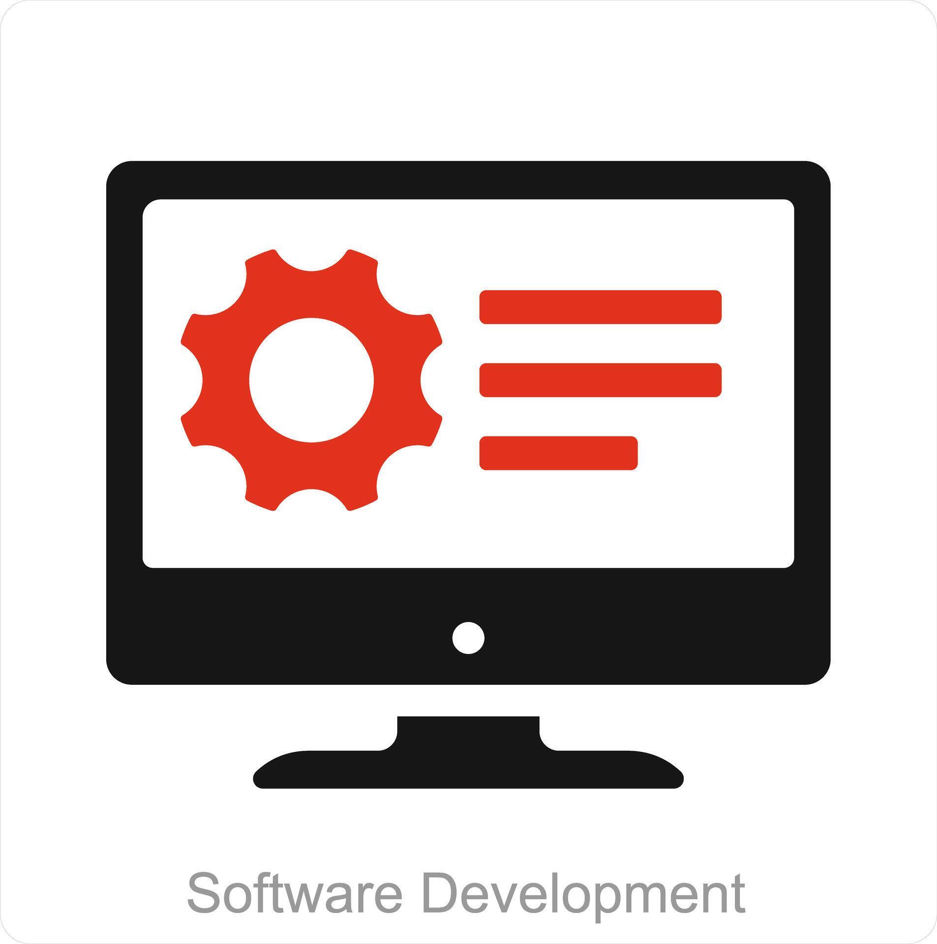 Software development and developer icon concept 38823071 Vector Art at ...