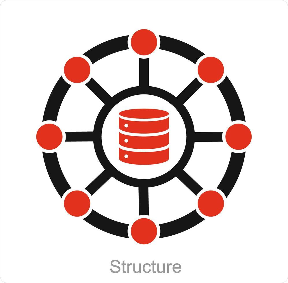 Structure and technology icon concept vector