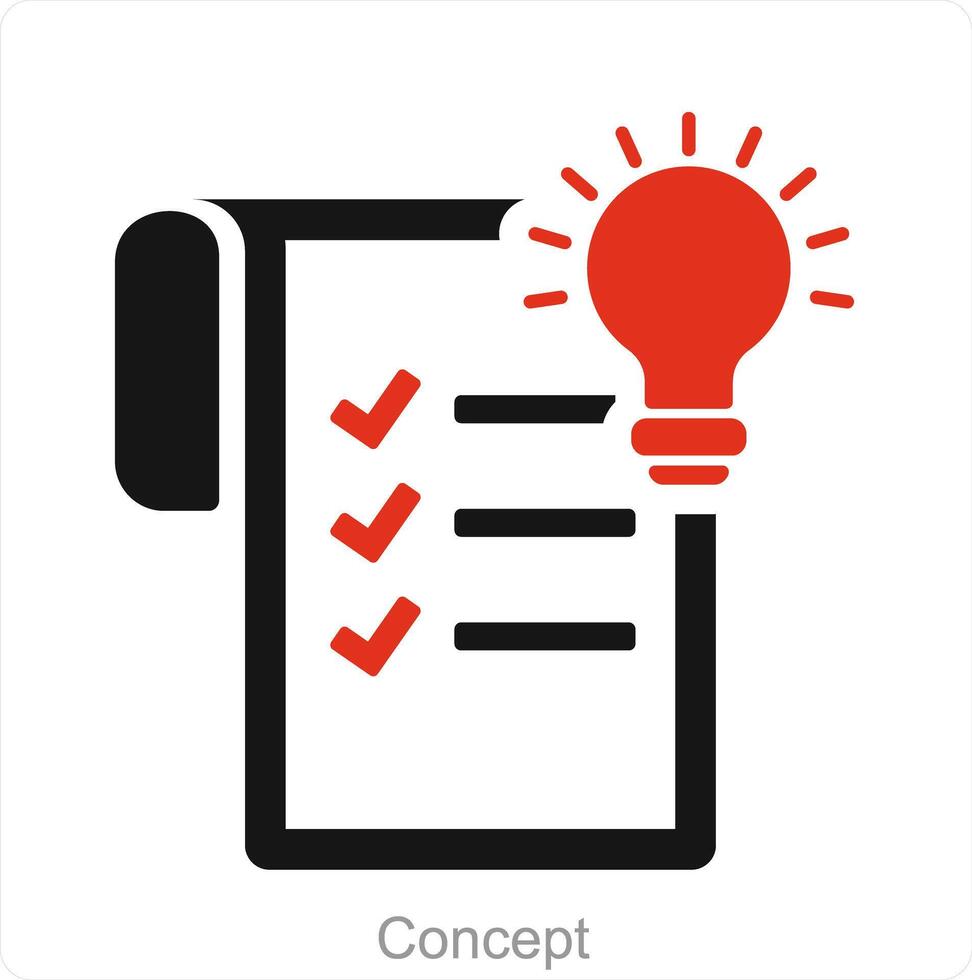 Concept and idea icon concept vector