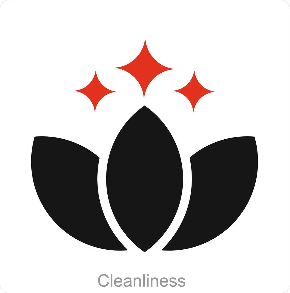 Cleanliness and cleaning icon concept vector