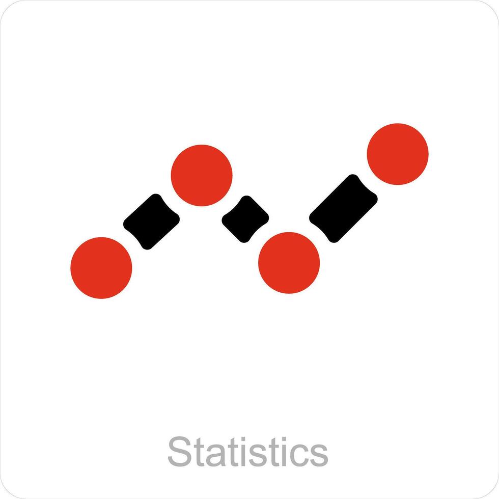 Statistics and diagram icon concept vector