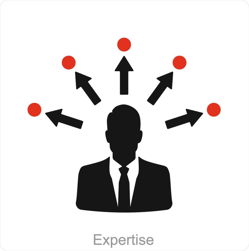 Expertise and expert icon concept vector