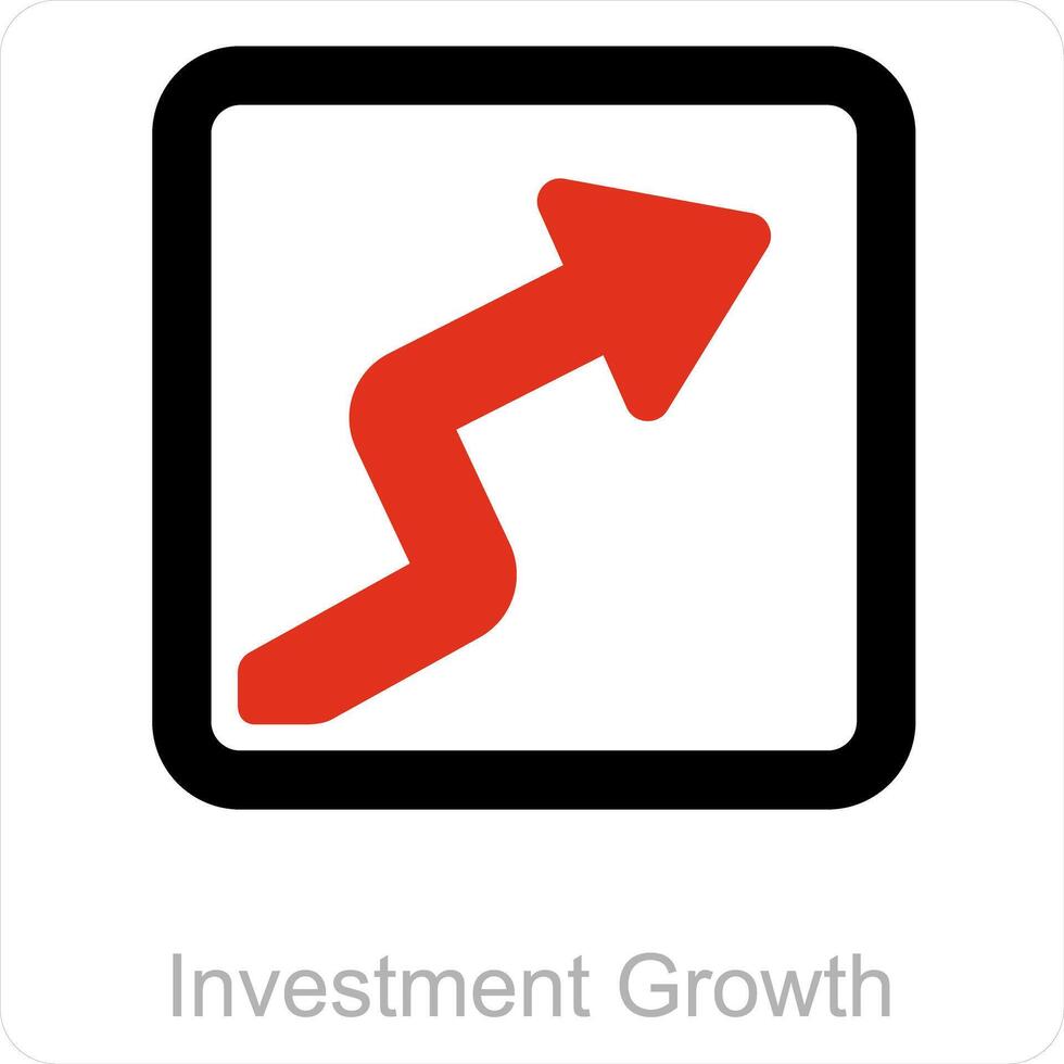 High Investment and diagram icon concept vector