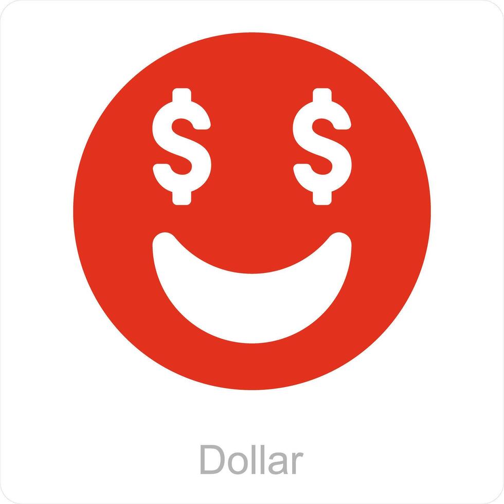 Dollar and money icon concept vector