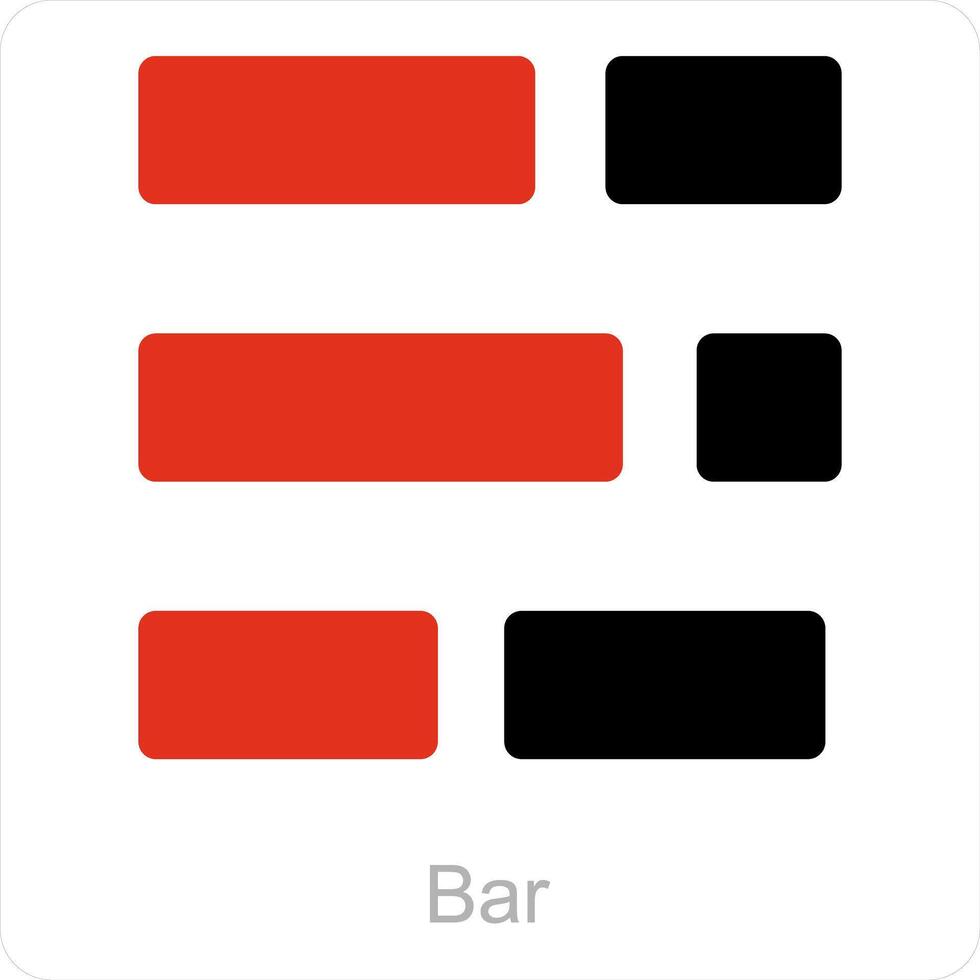 Bars and diagram icon concept vector