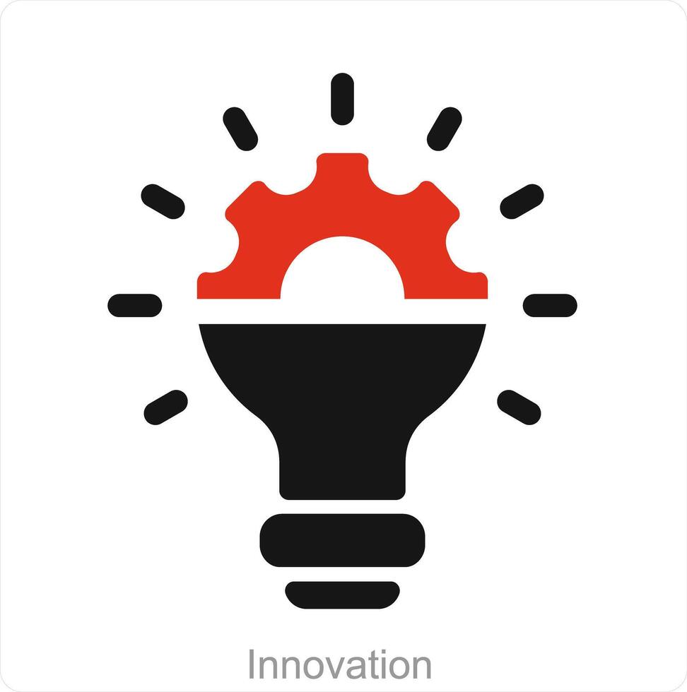 innovación y idea icono concepto vector