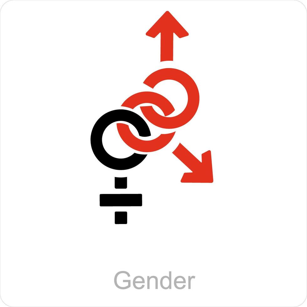 género y símbolo icono concepto vector
