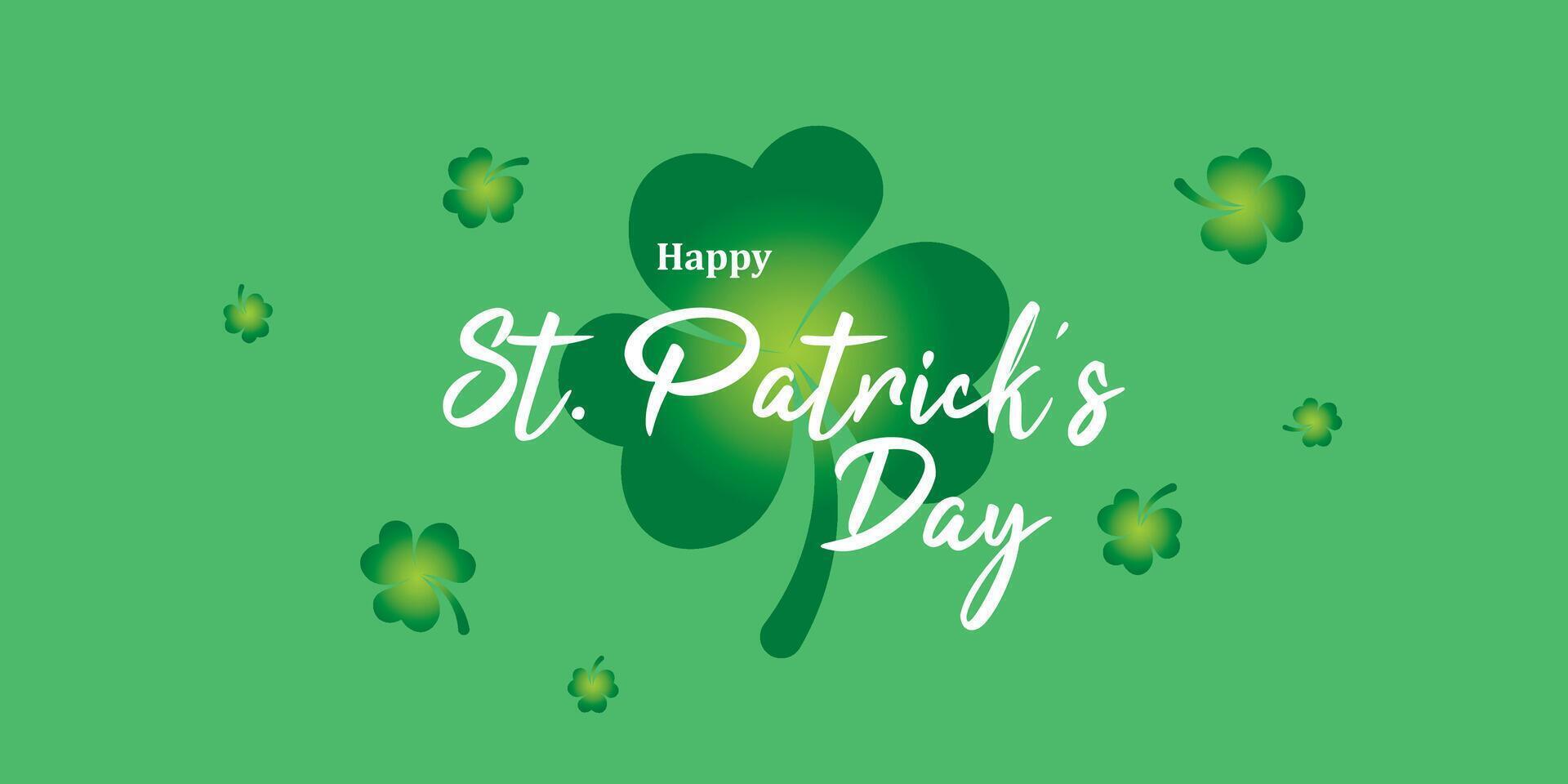 Happy Saint Patrick's Day logotype vector illustration