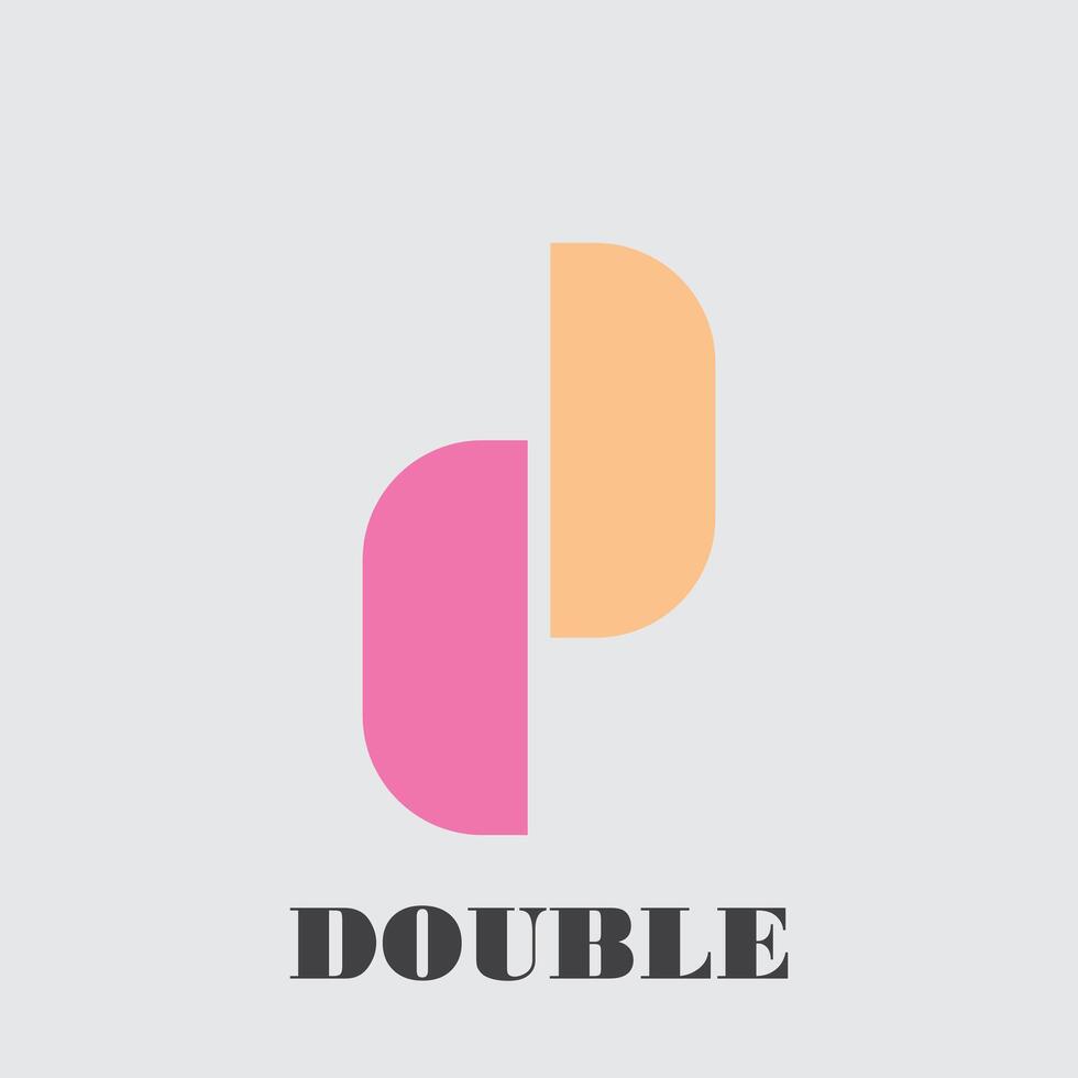 doble pags resumen logo vector