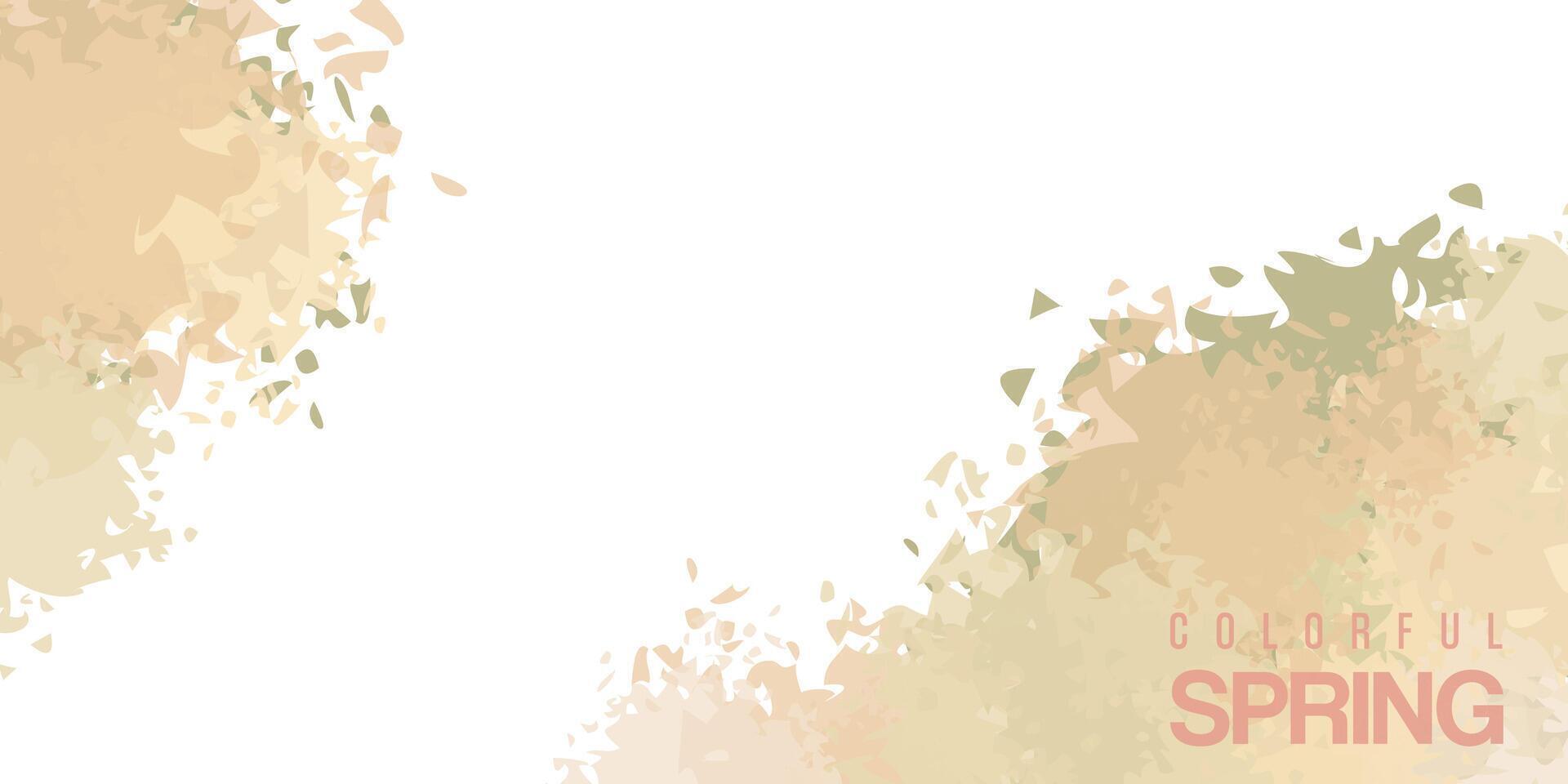 vector abstract colorful spring background design,invitation card background template,watercolor wet wash splash.