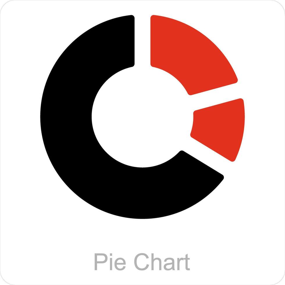 Pie Chart and diagram icon concept vector