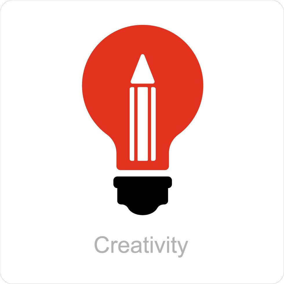 Creativity and innovation icon concept vector