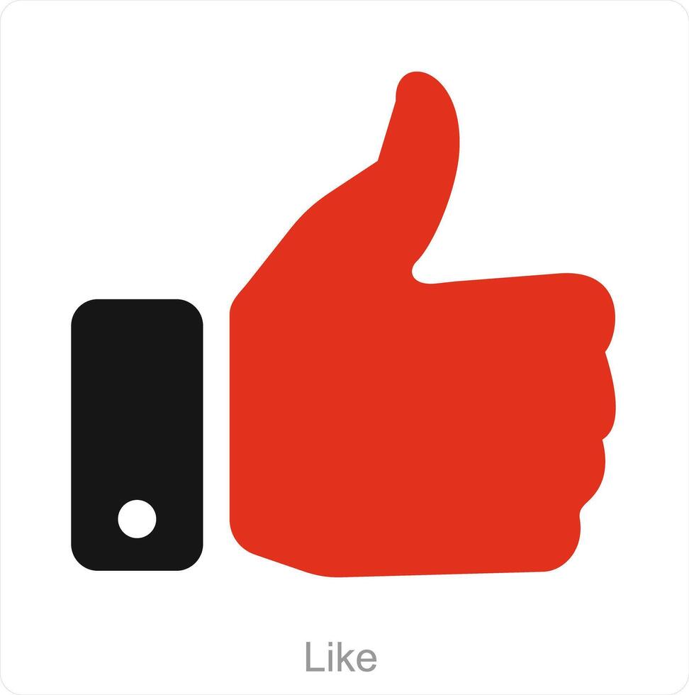 Like and approve icon concept vector