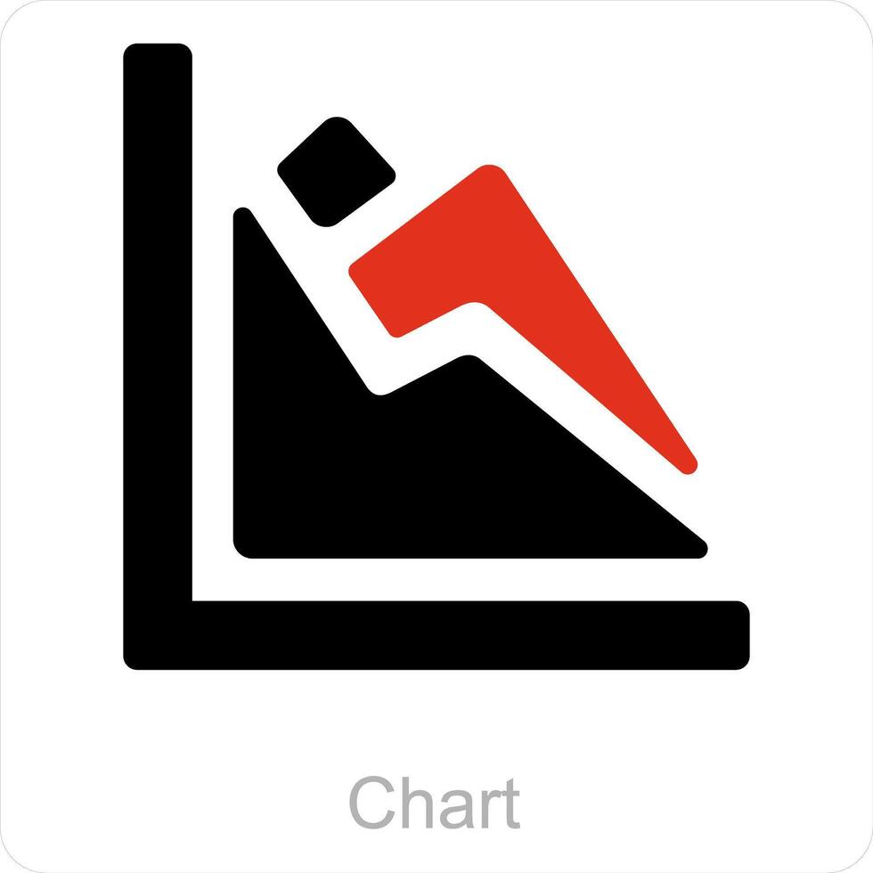 Chart and diagram icon concept vector