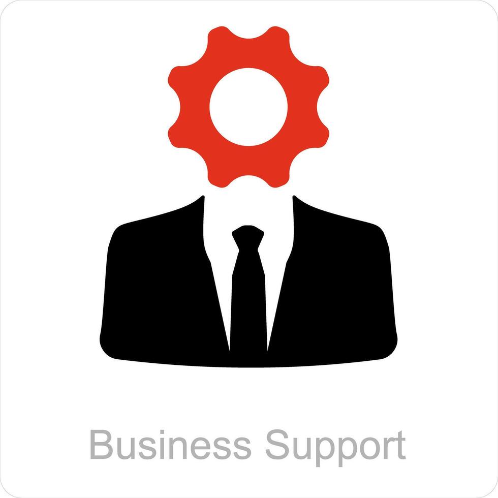 Business Support and customer service icon concept vector