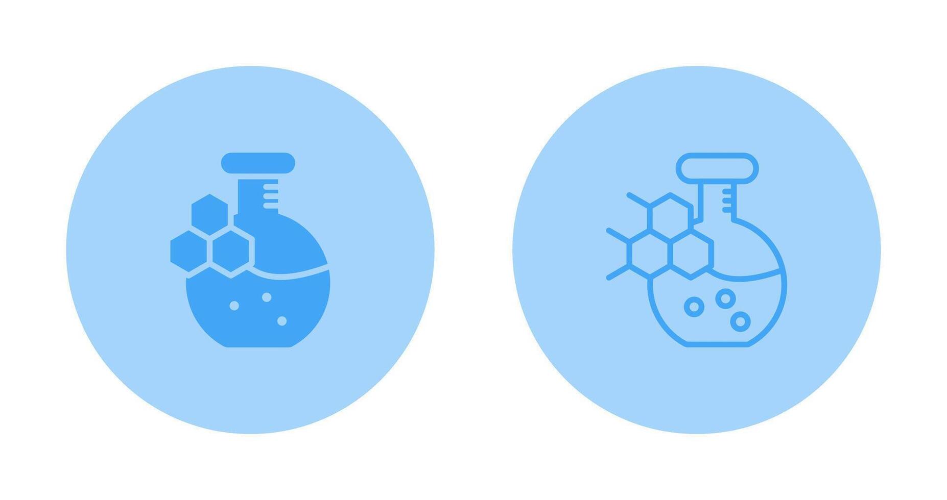 química conjunto vector icono