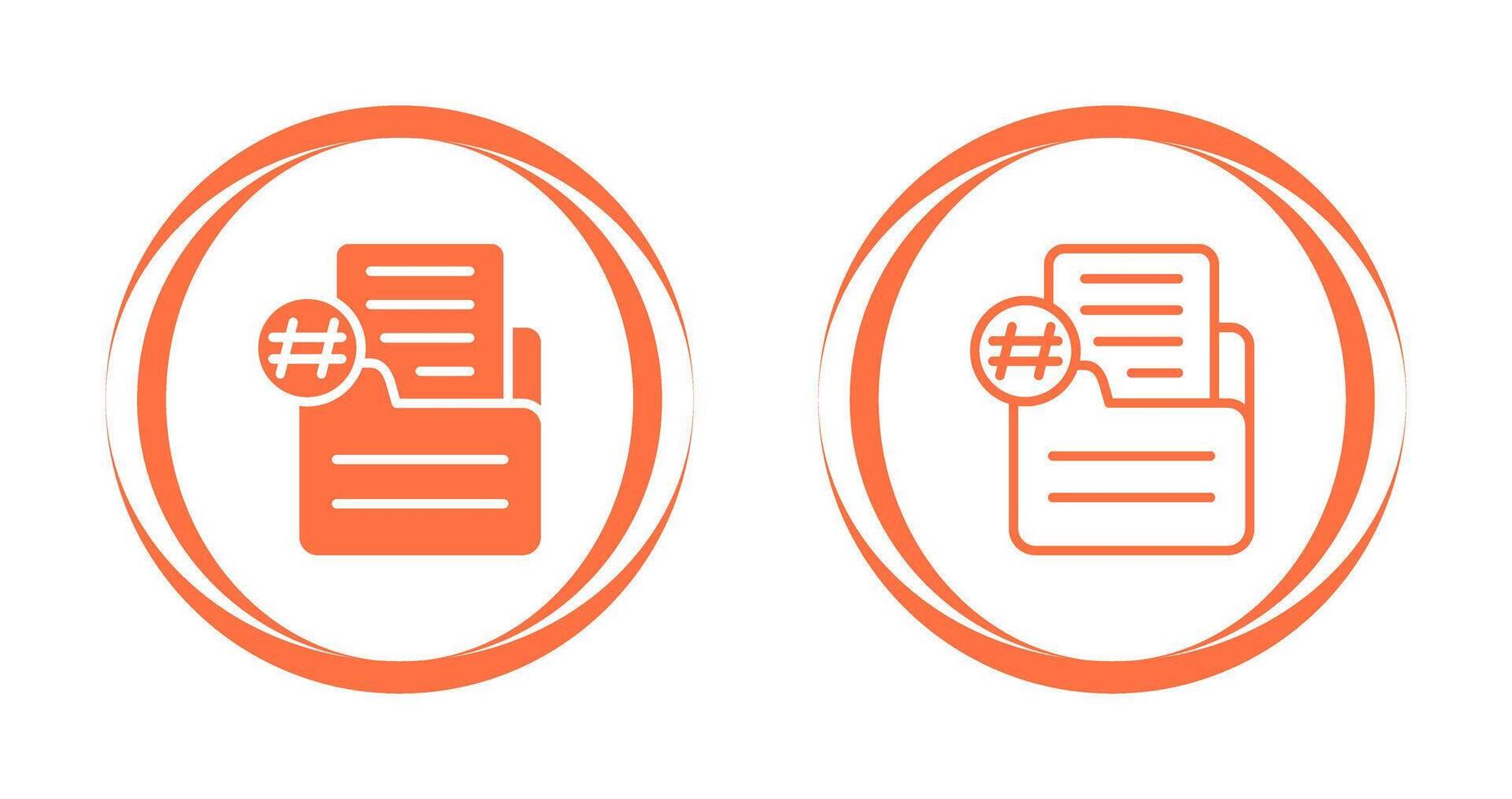 Document Numbering Vector Icon