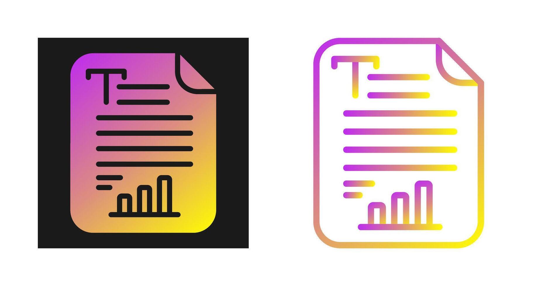 Text Analytics Vector Icon