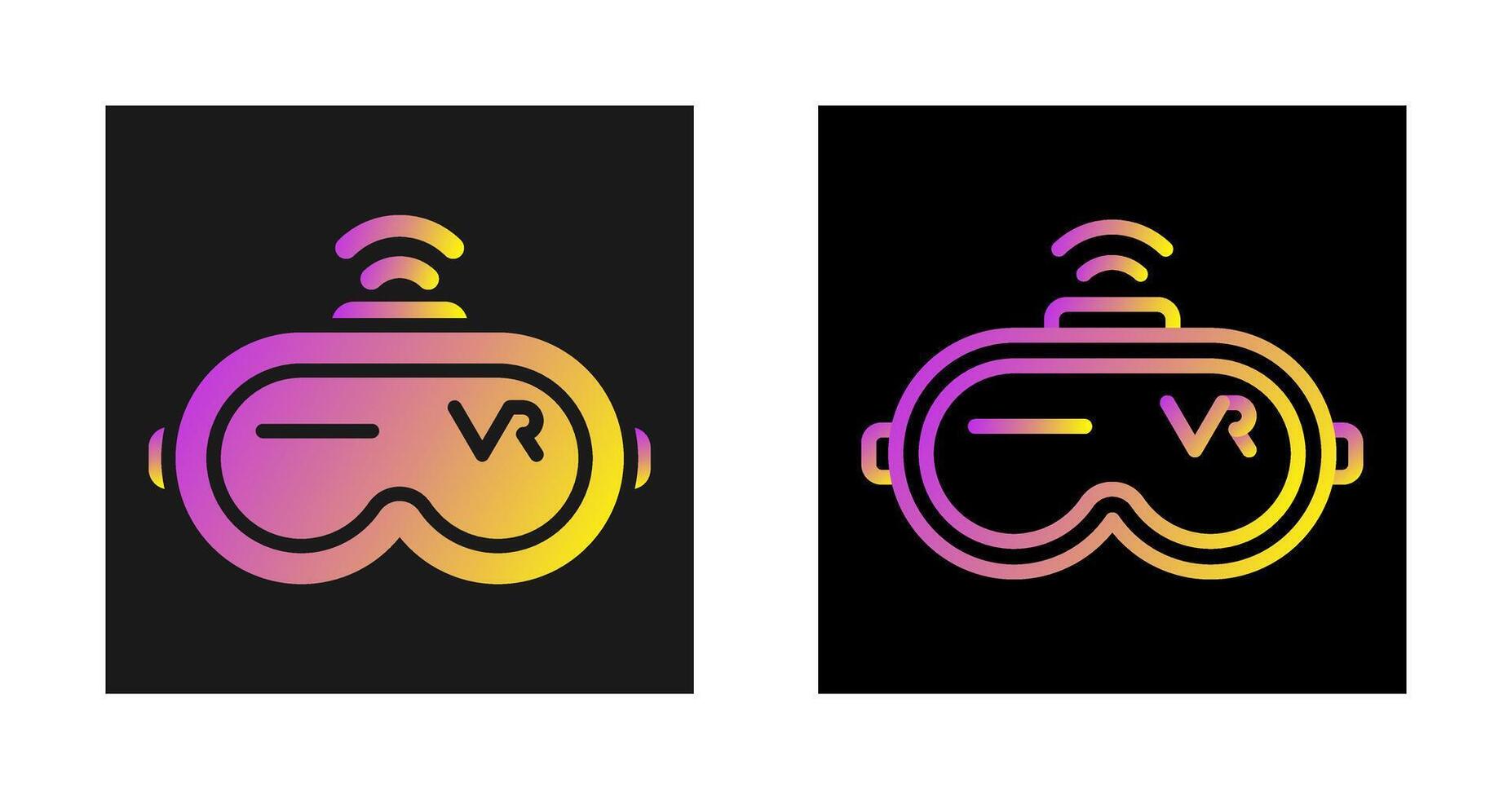 Virtual Reality Headset Vector Icon
