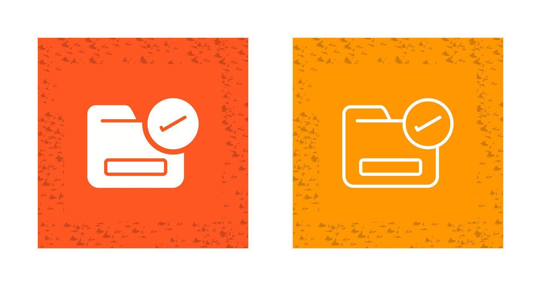 Folder with a Checkmark Vector Icon